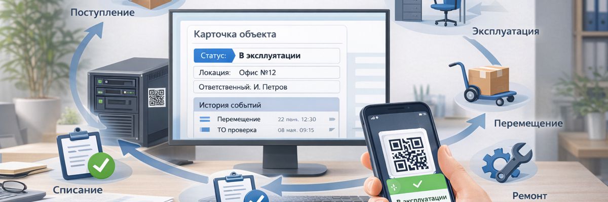QR ИНВЕНТАРИЗАЦИЯ - Жизненный цикл объекта учета имущества